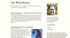 Desktop Screenshot of lifewithalacrity.com